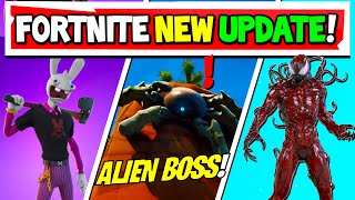 Fortnite Update: Giant Alien Boss! New Mythic's & Exotic's! Carnage Is Coming... Details.