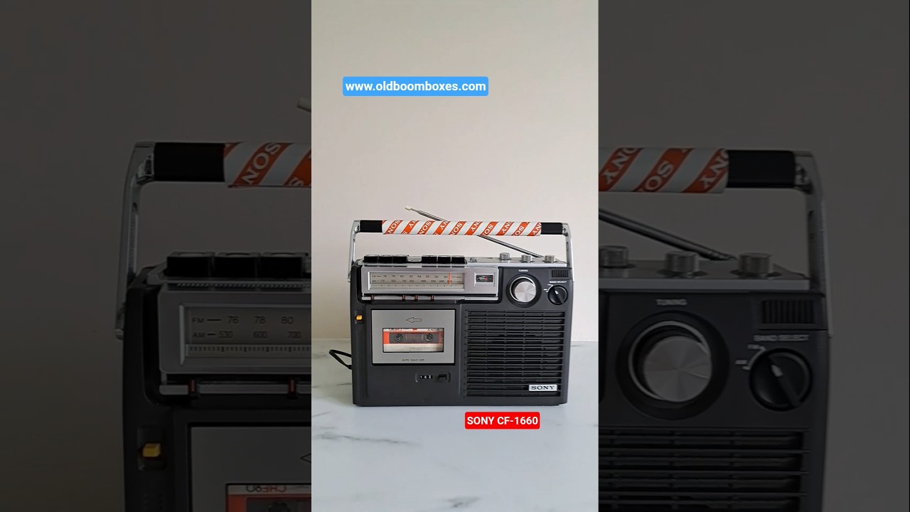 SONY CF-1660 FM/AM Radio Cassette Recorder - Old Boomboxes