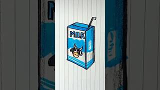 Menggambar kemasan susu #drawing