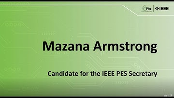 Mazana Armstrong: Candidate IEEE PES Secretary