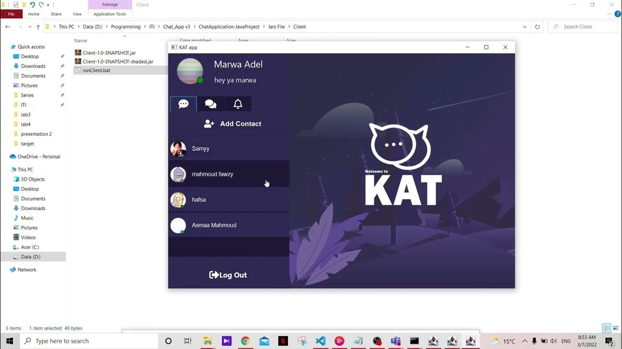 Java Chat application demo - YouTube