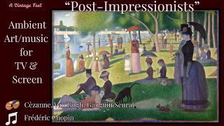 Art Installation for TVs  | 4K Post-Impressionist Gallery with Chopin Piano Calm & Relaxing screenshot 3