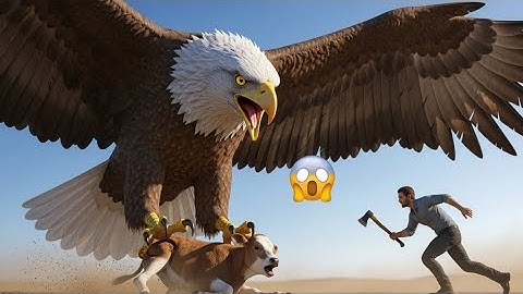 Brave Rescue Team Saves Helpless Calf During GIANT Eagle Attack 🚨🦅