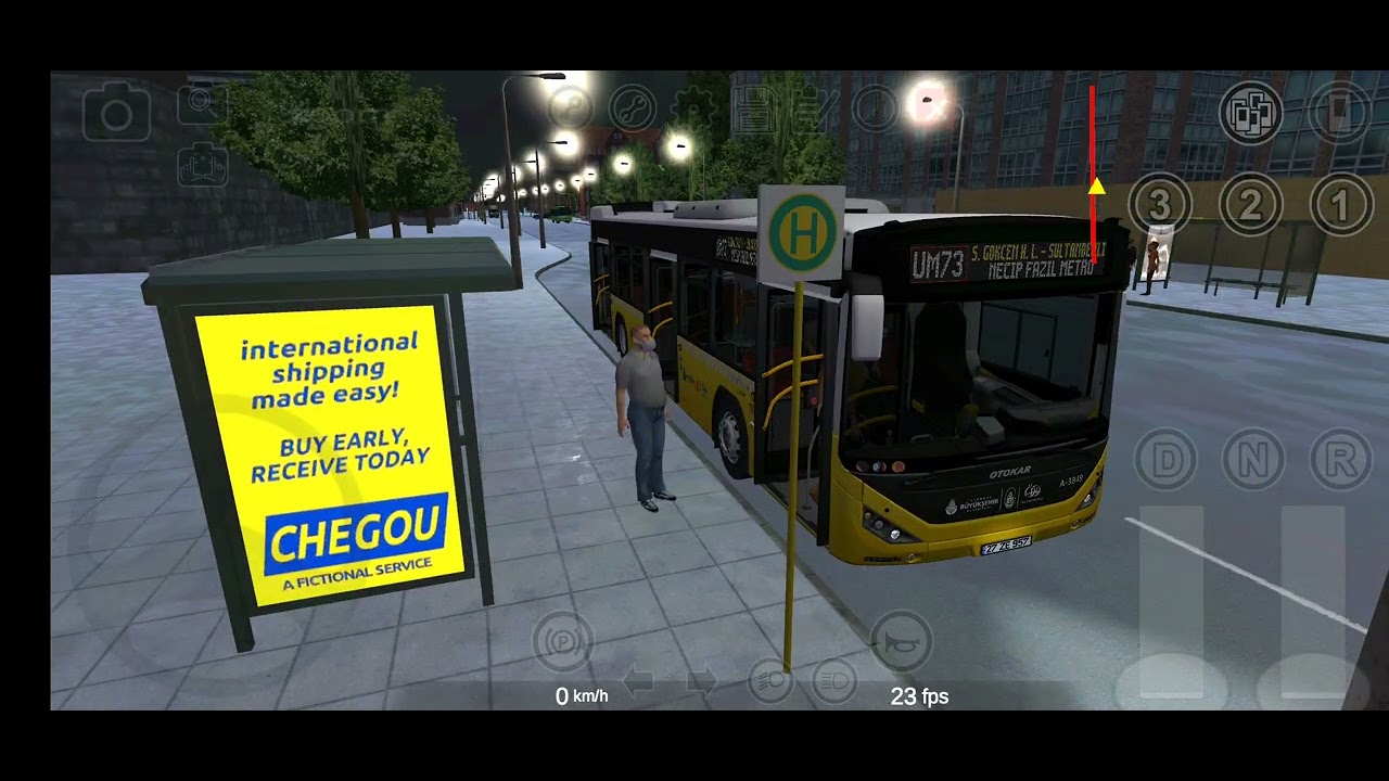 Otokar KENT 290LF ile Gece Seferi! Proton Bus Simulator Urbano Otobüs Modu (MOD: OMSI2TURK.BLOGSPOT)
