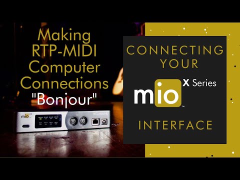 Making RTP MIDI Connections to a Computer with Bonjour
