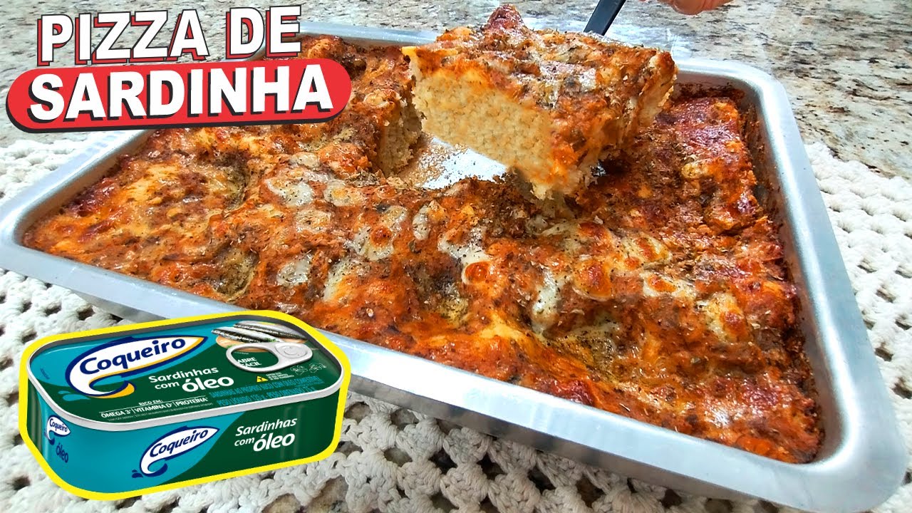 A PIZZA DE SARDINHA MAIS FOFA QUE VOCÊ JA VIU❗😱 PIZZA DE SARDINHA DO TEMPO DA VOVÓ FÁCIL E DELICIOSA