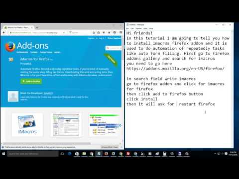 how to create first imacros script