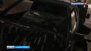 Двое парней на отечественных авто не поделили дорогу и устроили ДТП в Башкирии / Видео