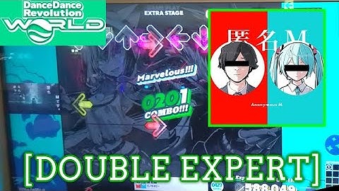 【DDR WORLD】 匿名M / ピノキオピー [DOUBLE EXPERT] 譜面確認+Play