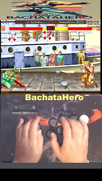 Guile vs Bison Tough Round #streetfighter #arcade #retrogaming #fightcade2 #shorts #bachatahero