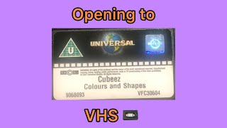 Opening and Closing to The Cubeez Colours and Shapes UK VHS 2002