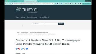 Aurora Islandora Demo GLAM Ready Platform