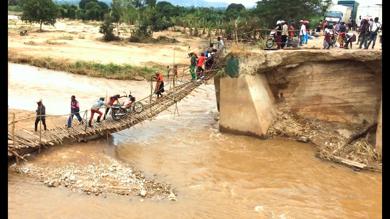 SANGE : Reportage sur l’écroulement  du pont de sange