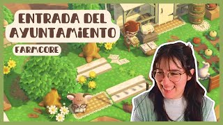 Decorando la PLAZA del AYUNTAMIENTO de Heiki | Cottagecore  Farmcore Speedbuild  | ACNH