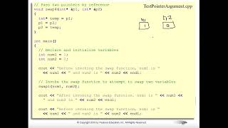 11.6 Passing Pointer Arguments in a Function Call
