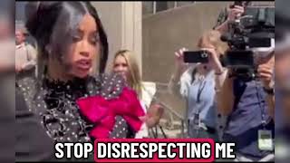 Cardi B Throws Pen At Journalist Over 4Th Child Question