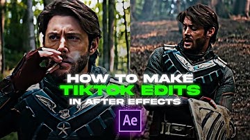 How to make TikTok edits | After Effects Beginner Tutorial