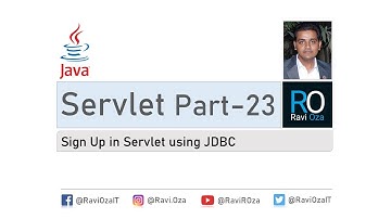 Servlet Part-23 | Sign Up example in Servlet using JDBC (Gujarati)