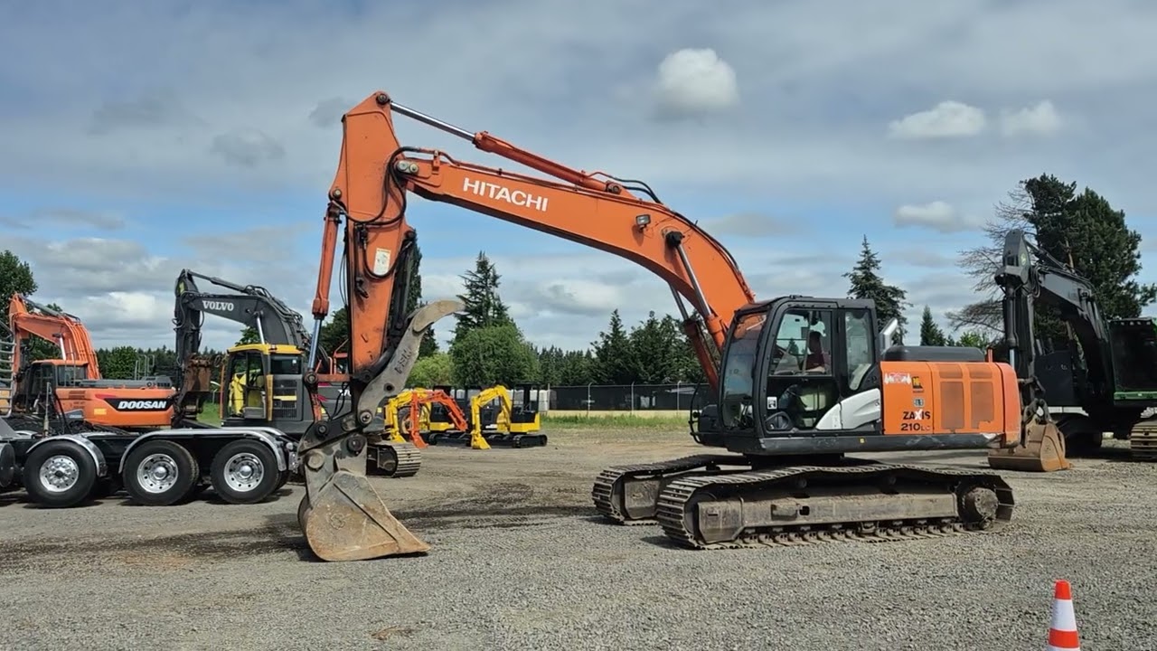 2014 Hitachi ZX210LC 5N Hydraulic Excavator - YouTube