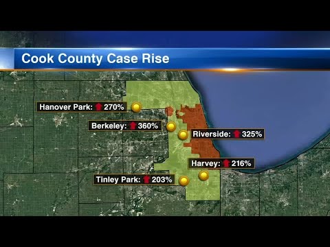 COVID cases have quadrupled in some parts of Cook County, Illinois | ABC7 Chicago