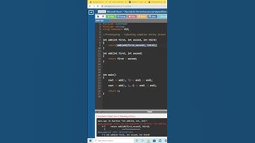 Prototyping Functions #shorts #programming #overloading #polymorphism #prototyping