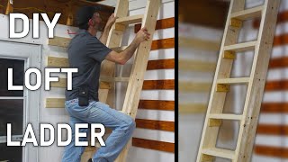 Simple DIY Loft Ladder for Overhead Storage