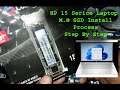 HP 15 Laptop M.2 SSD Install Prosess Step By Step II M.2 SSD Hard disk Together install on Laptop