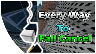 Roblox Parkour Every Way To Cancel Fall Damage Remastered Youtube - how to appeal on roblox parkour