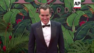 Jordan E. Cooper, Brian d'Arcy James, Marc Shaiman arrive at the 76th annual Tony Awards