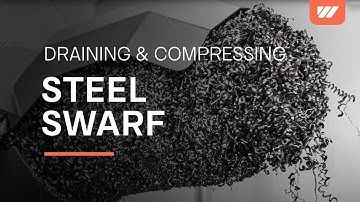 Draining and compressing metal swarf with the NEW WEIMA C.200 press