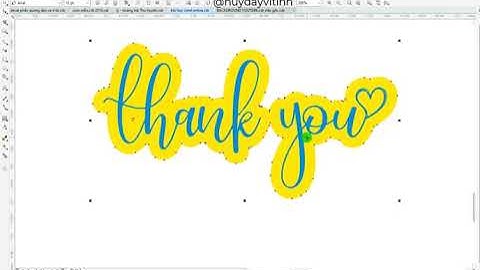 Tạo viền chữ trong khóa học Corel tại An Lạc, Bình Tân