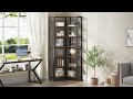 Tribesigns 7tier bookshelf industrial corner bookcase  jw0510