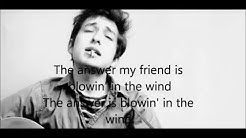 Blowin' In The Wind -Bob Dylan - Lyrics