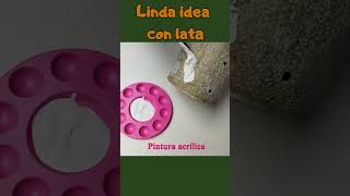 Linda idea con yeso y lata  #manualidadesparatodos #ideasdecorativas #diy