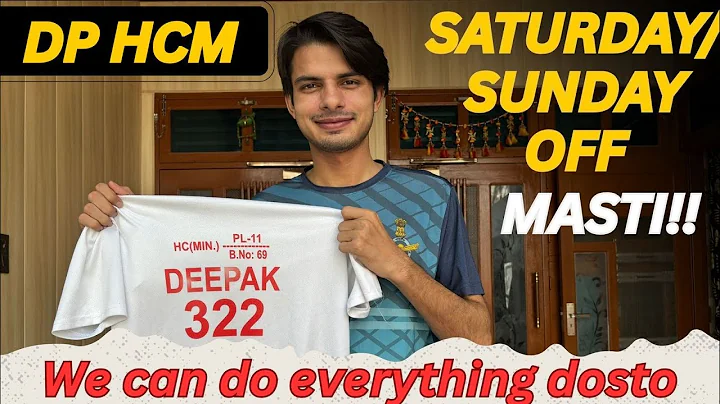 Delhi police HCM Saturday sunday off vlog // 