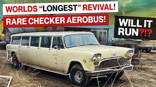 Abandoned 1974 Checker Motor Company Aerobus! Will It Run?!? 9 Door Military Airport Limousine!