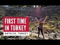 First Time In Turkey | Turkish Breakfast + Ancient Antalya | Full Time World Travel Vlog 1