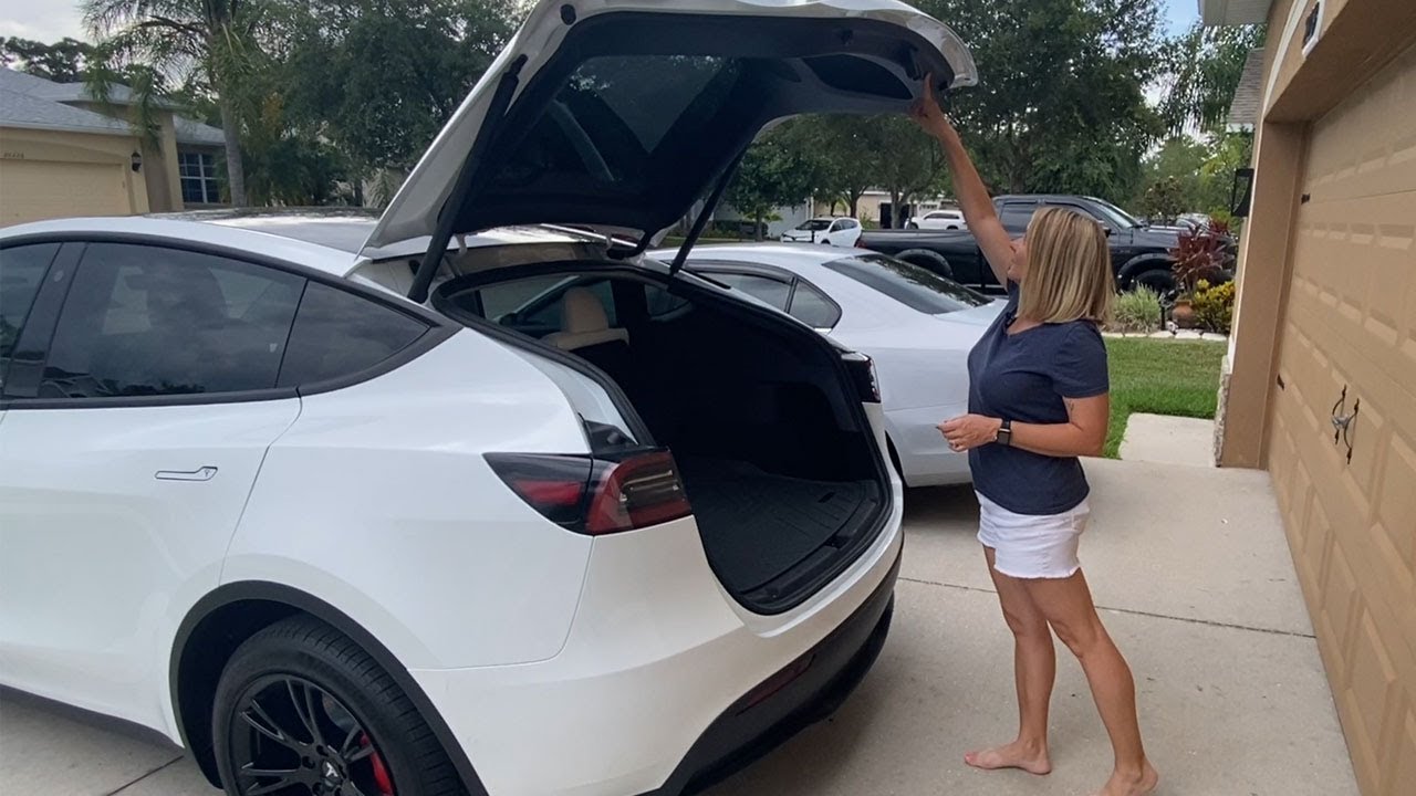 TESLA TRUNK HEIGHT ADJUSTMENT MODEL S3XY - YouTube