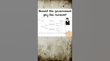 Should the Government Pay the Ransom? An Exercise in Game Theory