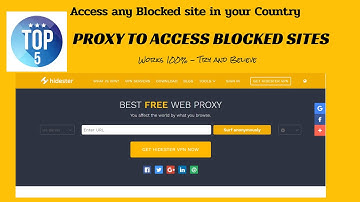 2020 | How to Access blocked Websites using Proxy