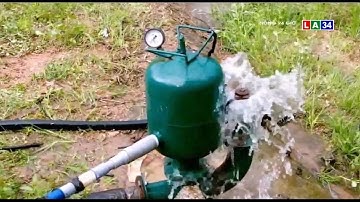 Độc đáo máy bơm nước không cần điện | LONG AN TV