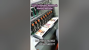 Fully Automatic NoteBook Making Machine #shorts #machine #businesskaisekarein #smallbusinessideas