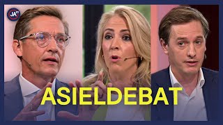 Eerdmans (JA21) in debat met Marijnissen (SP) en Dassen (VOLT) over asiel