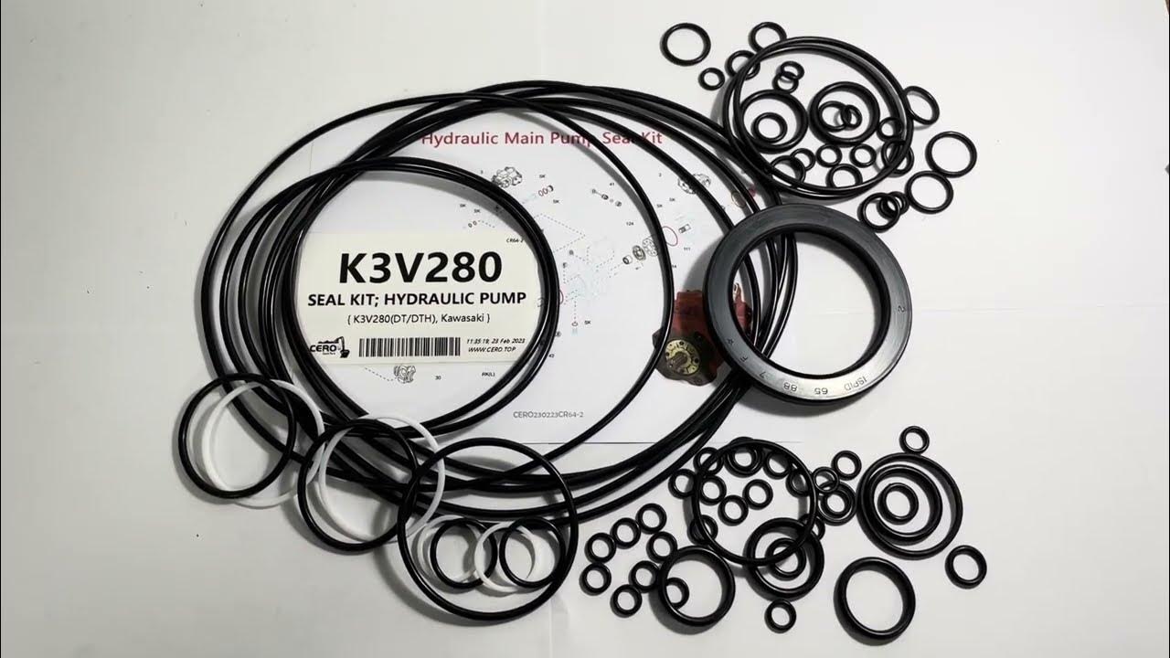 K3V280 Kawasaki K3V280DT Hydraulic Pump Seal Kit HITACHI ZX8703
