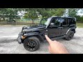 UPDATE: blacked out 2021 Jeep Wrangler Sahara with high altitude rims. My dream car