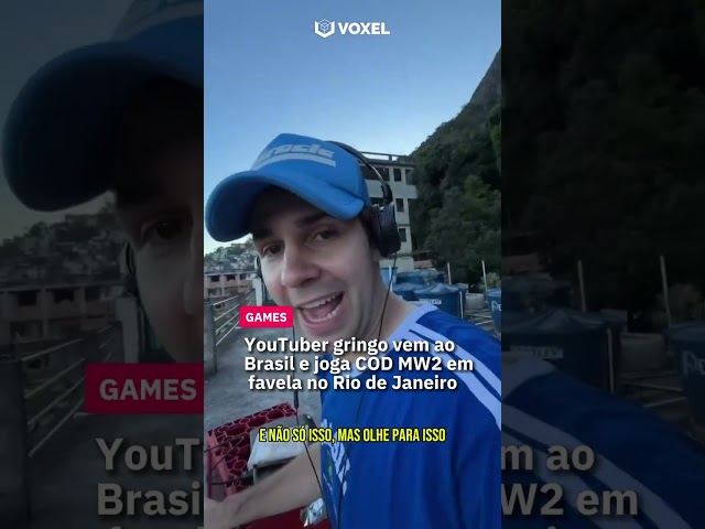 Imagem de YouTuber gringo vem ao Brasil e joga COD MW2 em favela no Rio de Janeiro