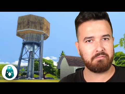 The Water Tower is functional! The Sims 4 Cottage Living (Part 38)