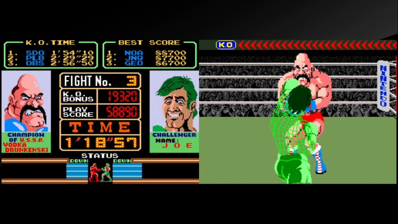 Nintendo Super Punch Out 1984 Champion "Vodka Drunkenski"?Lol YouTube