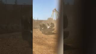 Small Trophy Truck Crashed Trying to Navigate a Corner