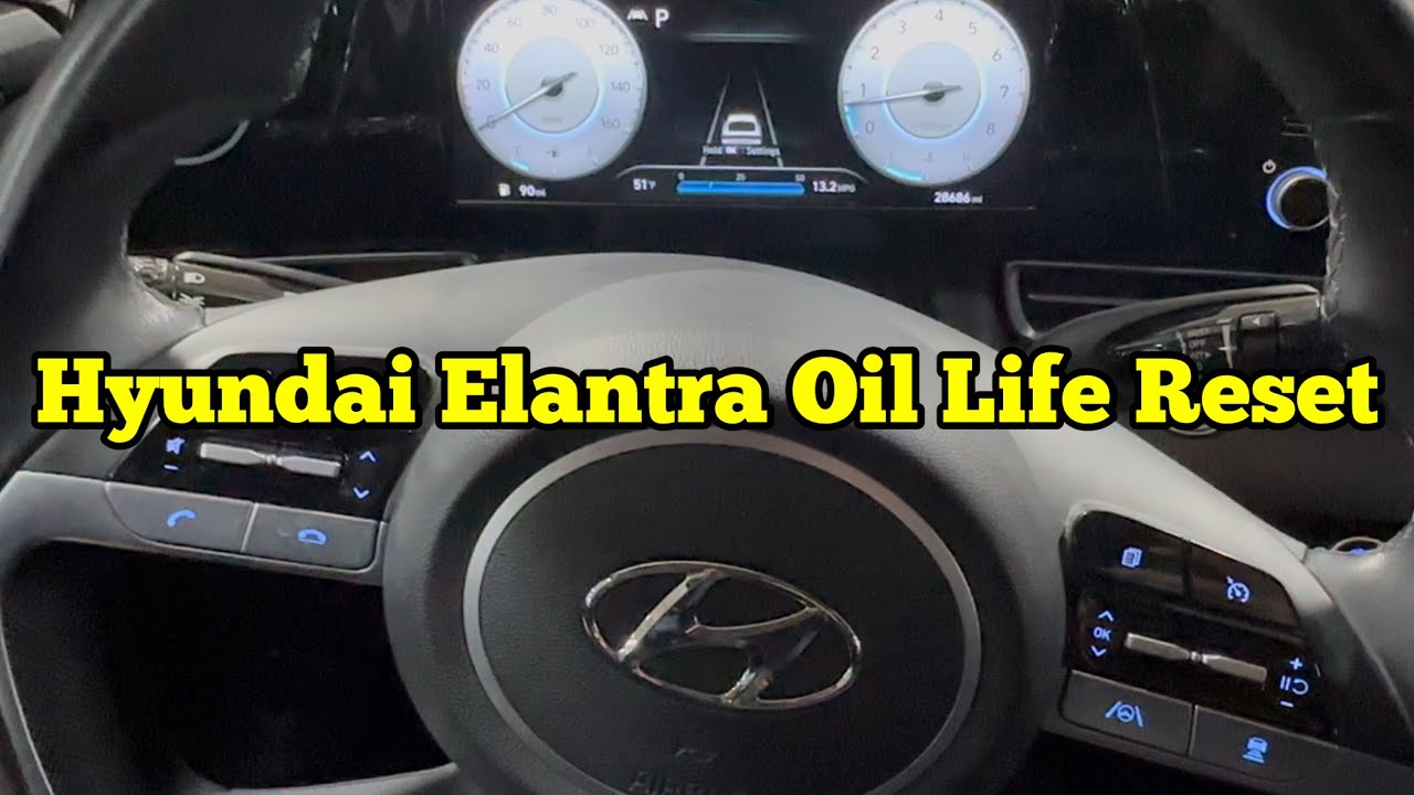 How to reset oil life Hyundai Elantra 2021-2025 - YouTube